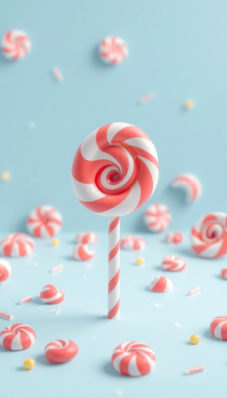 HD iPhone AI Mixed Candies Close Up Captivating Wallpaper